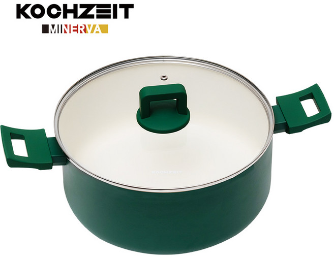 코젤 논스틱 세라믹코팅 인덕션겸용 냄비 IH 전골 곰솥 양수 편수, 1개, 곰솥28cm, 미네르바
