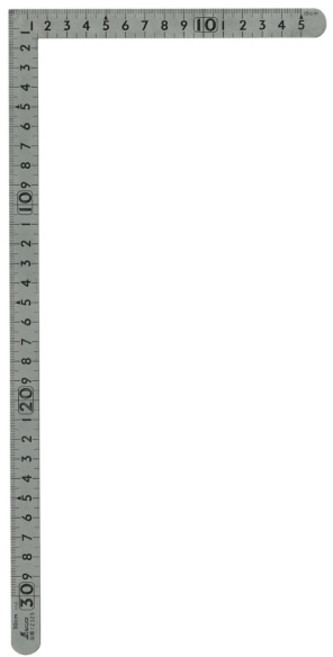 신와 스텐 사시가네 직각자 15cmx30cm DIY용 S-12325, 1개