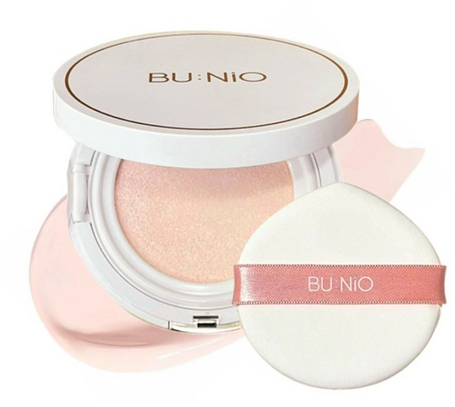 뷰니오 썬쿠션 톤업선쿠션 메이크업베이스 핑크베이지, 1개, 25g
