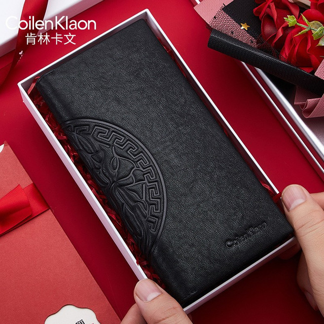 CoilenKlaon 男士長夾 真皮軟皮錢包