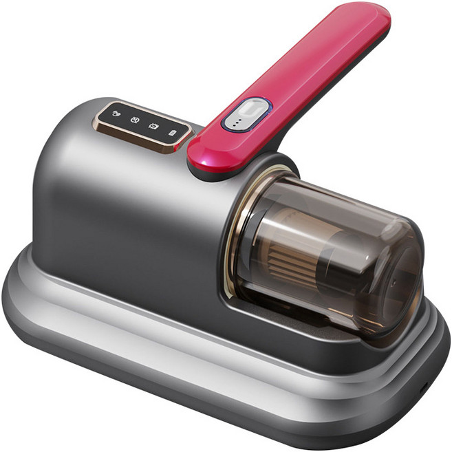 무선 핸디 진드기 청소기 강력 흡입 UV 살균 무선 침구용 먼지 제거기, 그레이