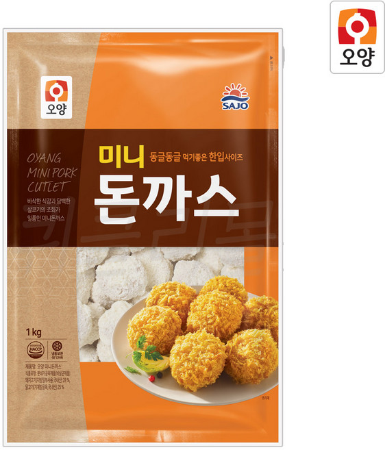 사조오양 미니 돈까스 1kg, 1세트