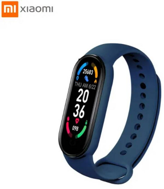 스마트 워치 손목 밴드 XIAOMI M6 Plus Sports Smart Watch Heart Rate Blood Pressure Monitoring Waterproof Men, 파란