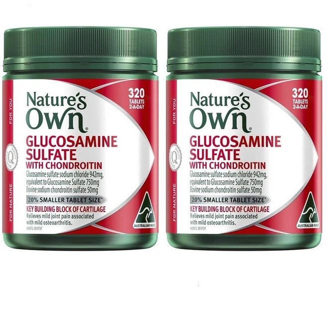 호주 네이쳐스 오운 글루코사민 황산염 및 콘드로이틴 320정 - 쿠팡