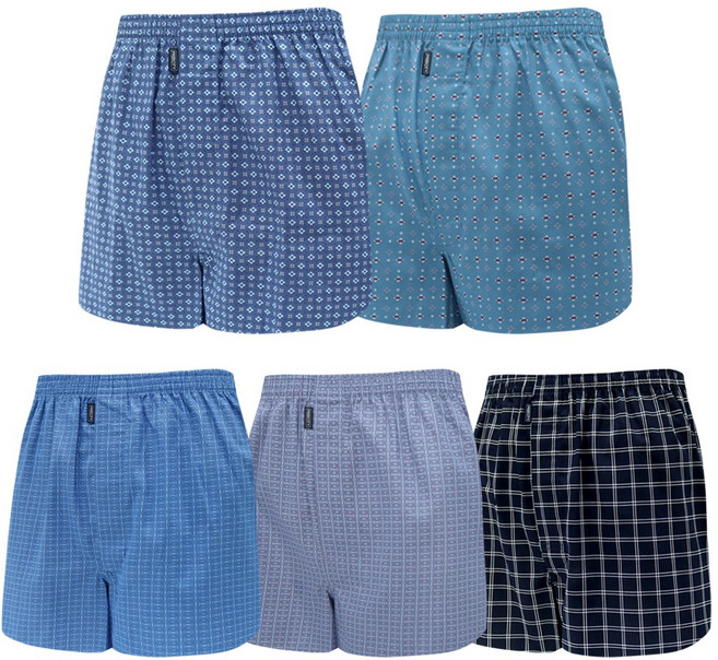 BYC 남성용 프리미엄 순면 트렁크 팬티 5종세트