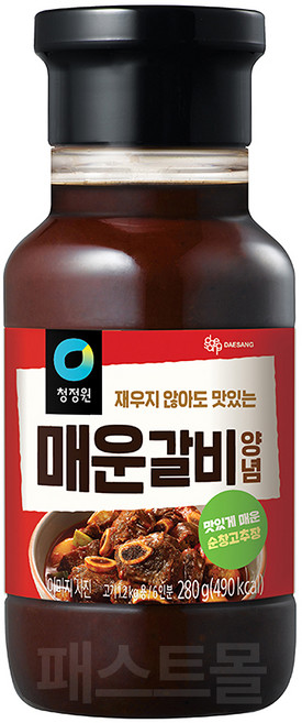 청정원 매운갈비 양념, 280g, 1개