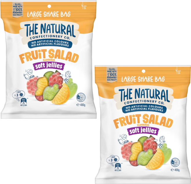 어머니 간식 호주 천연 과일 젤리 더네츄럴컨펙셔너리] The Natural Confectionery Co, 2개, 400g