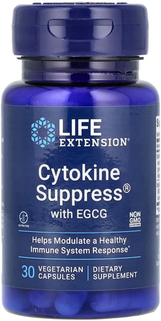 Life Extension EGCG 함유 Cytokine Suppress 베지 캡슐 30정, 1개 - 쿠팡