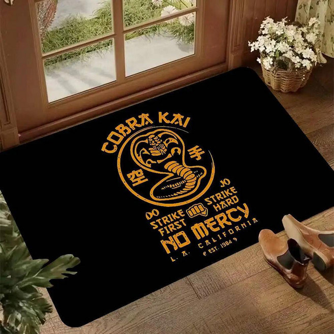 클래식 드라마 코브라 카이 입구 도어 매트 북유럽 스타일 홈 도어매트 욕실화장실 침실 호텔 장식, 1개, 색상: 1. z9 / 크기: B. 60x90 cm