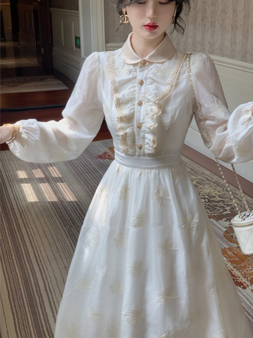 개화기의상 봄 러플 레이스 카라 하객룩 공주 졸업사진 컨셉 빅사이즈 프롬퓨리티