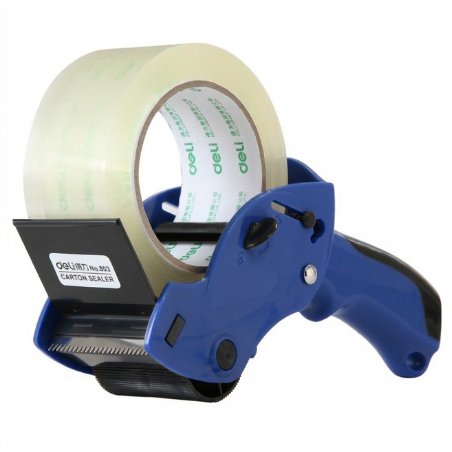 박스 테이프 커터기 6cm 포장 커터 컷팅기 네이비, 1개