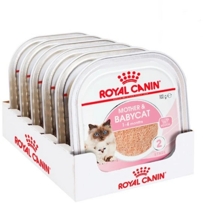 생후 1개월 2개월 이상 아기고양이 새끼고양이 이유식 습식 사료, 닭+오리, 100g, 6개 - 쿠팡