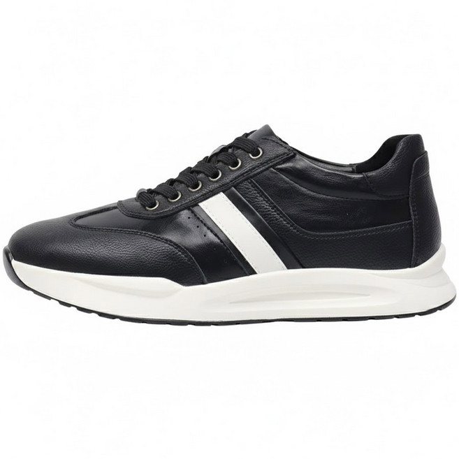 블랙무스탕 남성 소가죽 초경량 편안한 캐주얼 컴포트 스니커즈 운동화 스티브