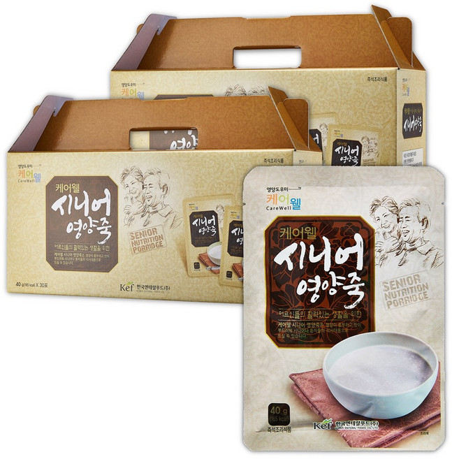 케어웰 시니어영양죽, 40g, 60개