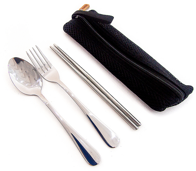 리모드 휴대용 도시락 포크 숟가락 젓가락 수저 케이스, 1개, 1개, 세트