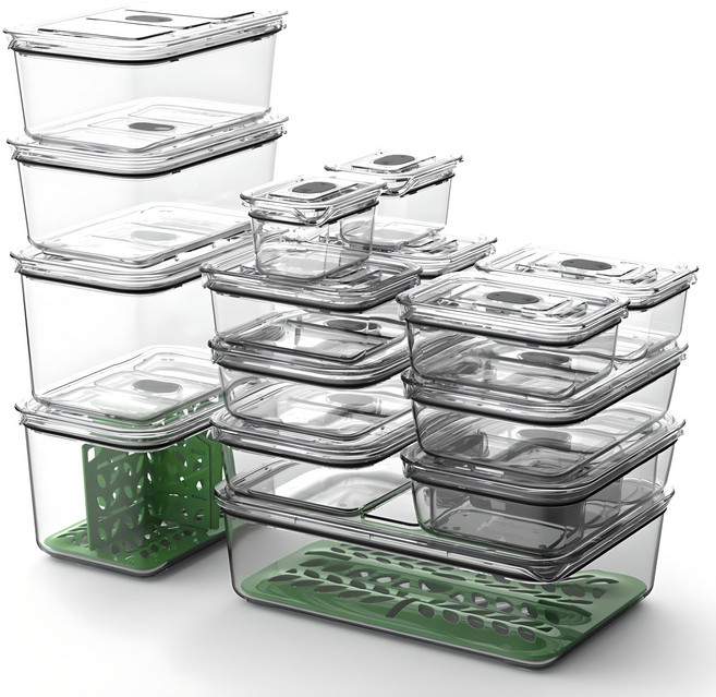 prepara 브루클린 트라이탄 밀폐용기 세트, 1개, 밀폐용기 18p