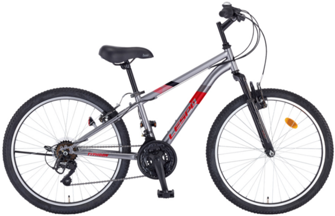 2025 삼천리 레스포 24 태풍SF 자전거 초등학생 중학생 주니어 입문용 MTB자전거, 다크 실버 (90% 조립), 1개, 159cm