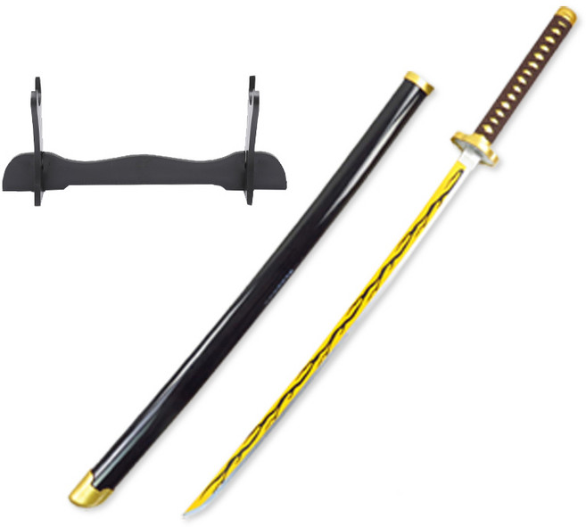 코스프레 검 일륜도 칼 목검 42종 75cm 104cm 거치대 포함, 06_아카 젠이B M-75cm KAL-M06, 1개