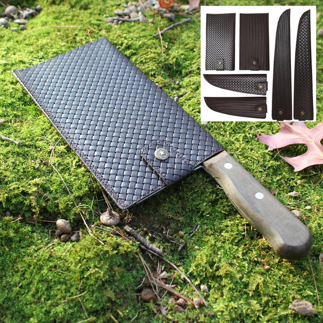 bestknife 소가죽 칼집 칼보관 사시미칼집 데바칼집 중식도칼집, 06_메쉬사시미칼집 소형, 1개