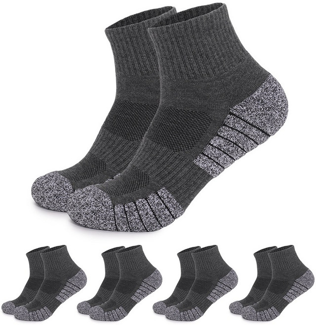 나인벨로 여성 두꺼운 스포츠 양말 5켤레 두툼한 쿠션 중목