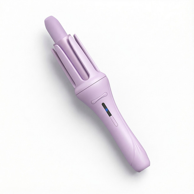 WHH 온도조절 오토 헤어 웨이브 자동 롤러 볼륨 고데기 32mm, zc001, 퍼플