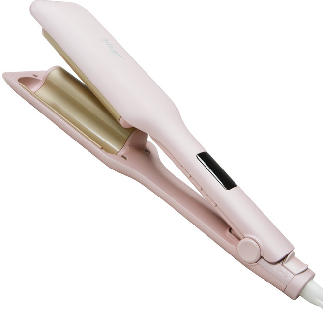 PINGO 品工 Royal K9 外噴式負離子波浪蛋捲夾, 粉色