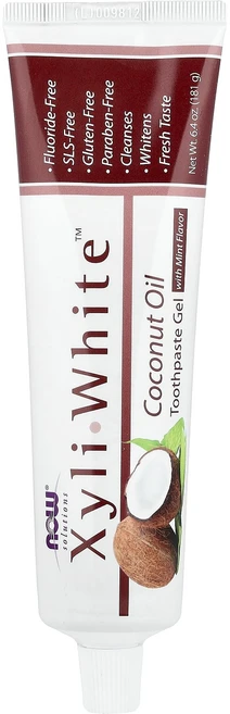 [Now Foods] 솔루션즈 자일리화이트 코코넛 오일 치약 181 g 5 SET - 쿠팡