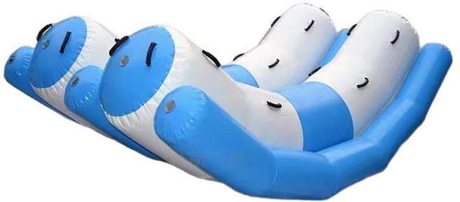 튜브시소 물놀이 에어시소 워터파크 수영장 풀빌라 에어바운스 워터바운스, 파란색과 흰색 2.5미터