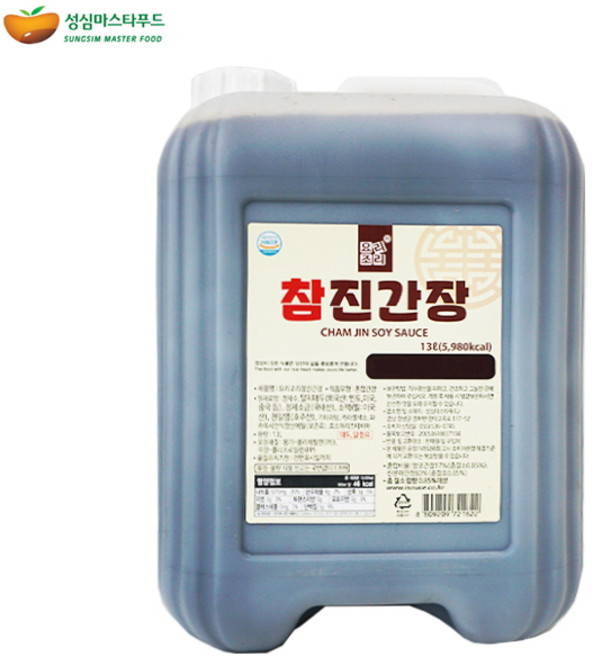 성심 마스타푸드 요리조리 참진간장 13L, 1개