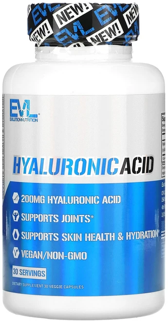 EVLution Nutrition 히알루론산 200mg 베지 캡슐 30정, 1개 - 쿠팡