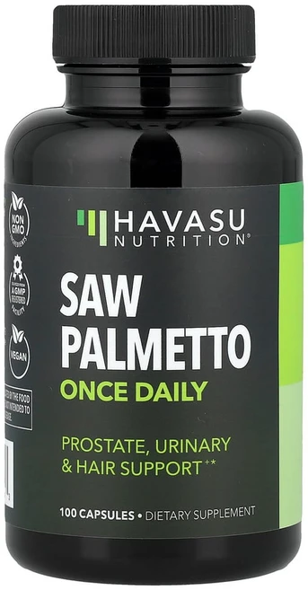 HAVASU NUTRITION Saw Palmetto 하바수 뉴트리션 쏘팔메토 100캡슐, 100정, 1개 - 쿠팡