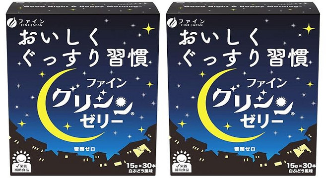 파인 글리신 젤리 글리신 테아닌 GABA 배합 흰 포도 맛 30포입(1일 1~2포) 2개 세트, ④30포입×2개 세트, 1개