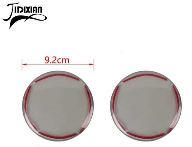 JIDIXIAN 스모키 블랙 자동차 지프 장식 2007 커버 휠 JK 2017 안개등 지시등 램프 눈썹 헤드라이트 랭글러 방향, fog light cover, 1개