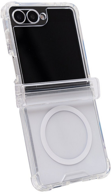 불사조 갤럭시 Z플립7 맥세이프 + 힌지보호 케이스 투명 범퍼