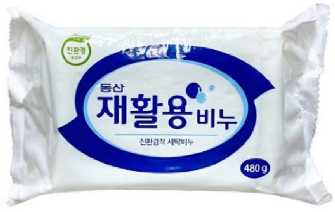 동산C&G 동산 재활용비누 480g빨래비 친환경 빨래비누 세탁비누 손빨래 세탁비누, 2개, 480g