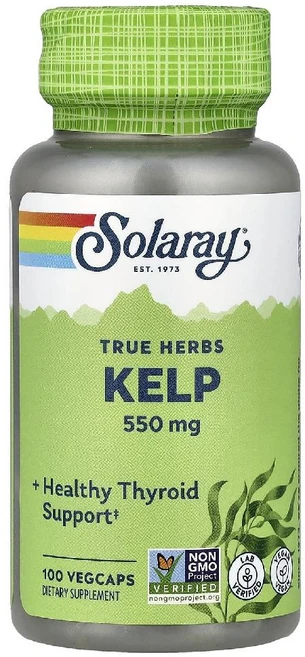 쏠라레이 트루 허브 해조류 550mg 100 베지캡슐, 1개, 100정 - 쿠팡