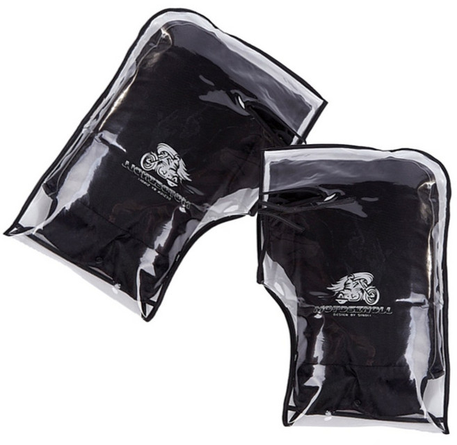 오토바이 두툼한 방한토시 따듯한 핸들토시 스쿠터 배달대행 겨울용품, 차콜블랙 도톰토시 + 방수비닐커버