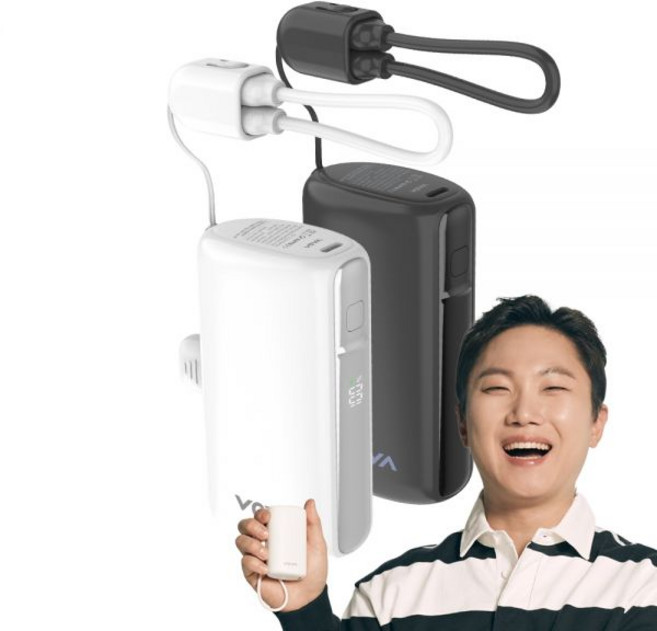 보바 그립 도킹형 고속충전 보조배터리 10000mAh 22.5W, 보조배터리 단품, 그립 도킹형 보조배터리 (블랙)