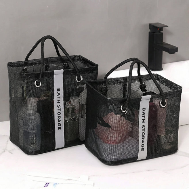 로멀리 물빠짐 목욕가방 바구니, 블랙