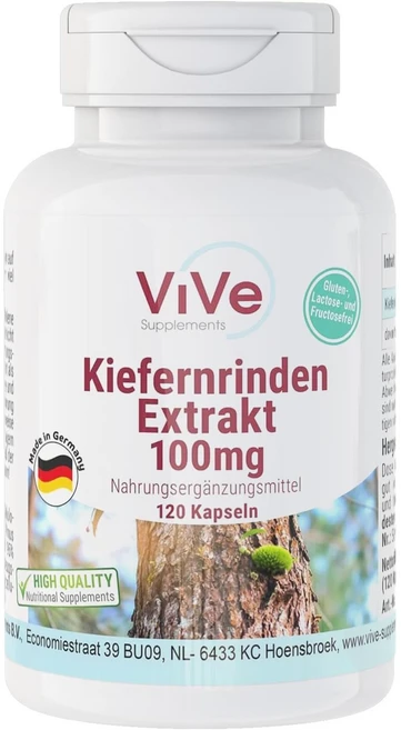 소나무껍질 피크노제놀 고함량 100mg 120 베지 캡슐, 1개, 120정 - 쿠팡