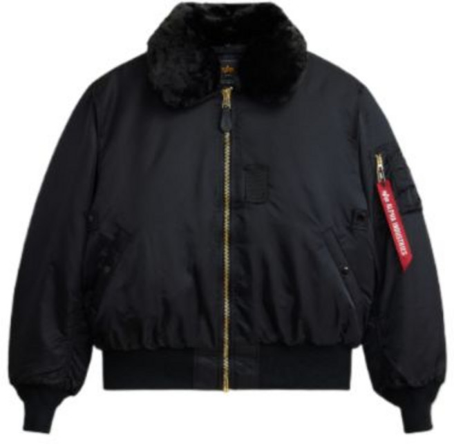 알파인더스트리 ALPHA INDUSTRIES B-15 플라이트 자켓 블랙 매장정품 193034