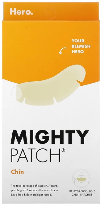 건강챙기세요 Hero Cosmetics Mighty 패치® 턱 하이드로콜로이드 패치 10개 백살까지오래오래, HeroCosmeticsMighty패치턱하이드로콜로이드 - 쿠팡