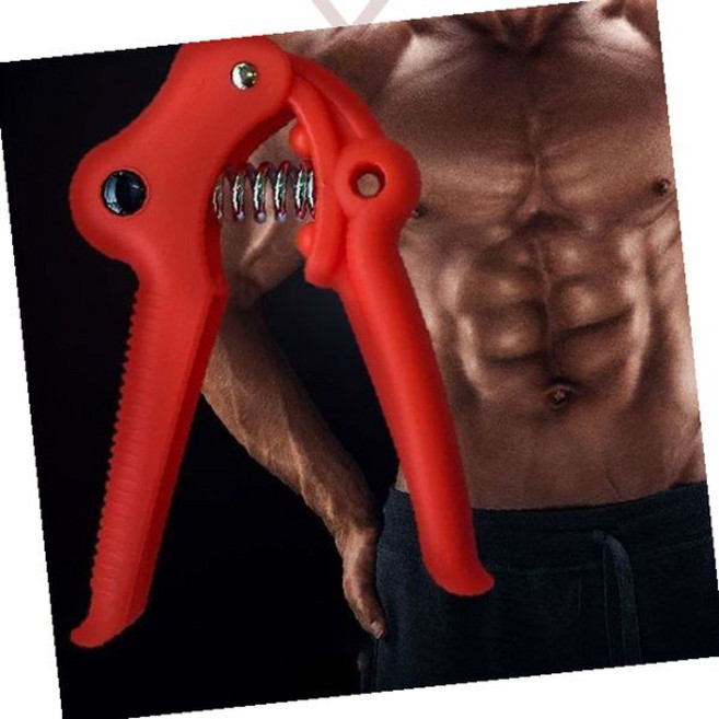 손목 전완근 강화 훈련용 스프링 조절식 핸드 그립 운동기구 재활 근력 향상, 1개, 빨강