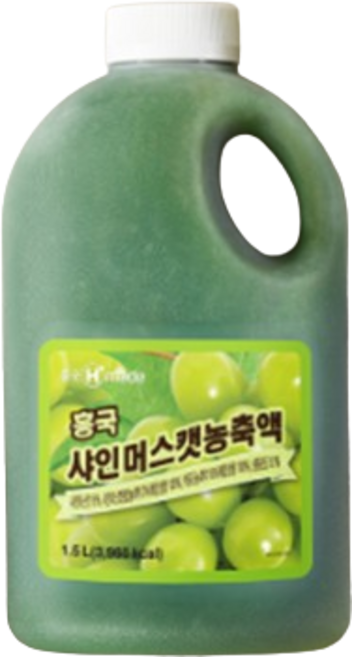 흥국 샤인머스캣농축액 1.5 L, 1.5L, 7개