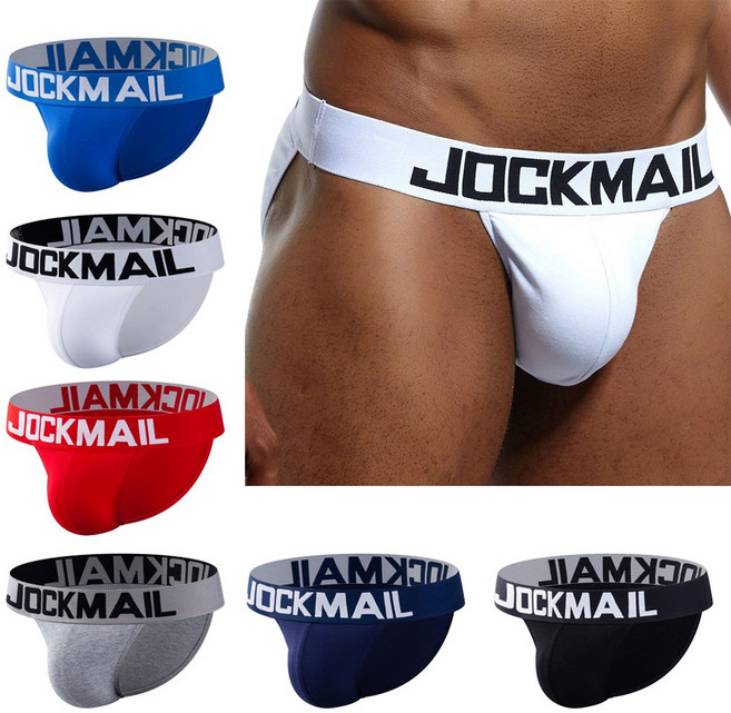 JOCKMAIL 남성 팬티 솔리드 컬러 스포츠 속옷 편안한 통기성 탄성 피트니스 코튼 팬티 6 팩