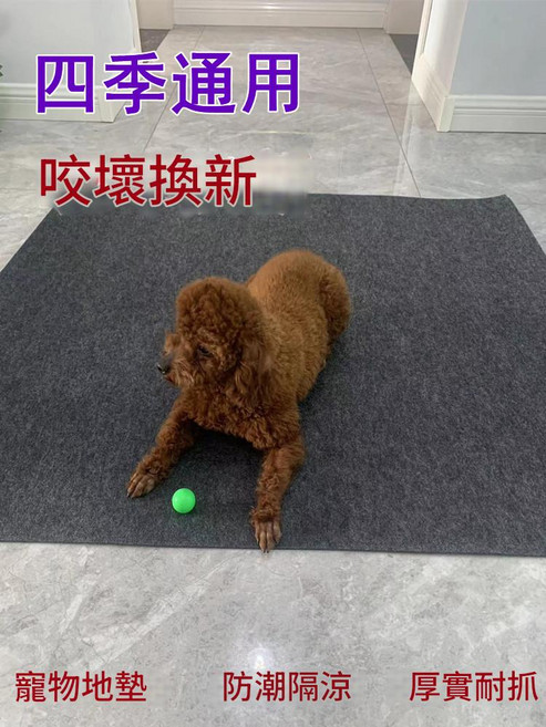 寵物地墊 四季通用 防潮隔涼 厚實耐抓, 深灰色, 1個