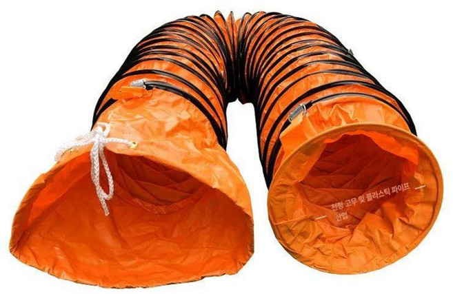 배풍기자바라 송풍기 공사현장 대형 포터블팬 머신 호스 흡입, 내경 150mm 최소주문2m, 1개