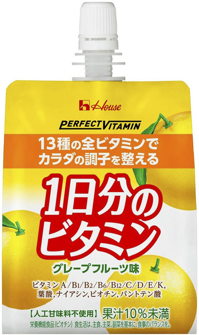 House 好侍 Perfect每日綜合維他命果凍飲 葡萄柚口味 6包入, 1盒, 1.08kg