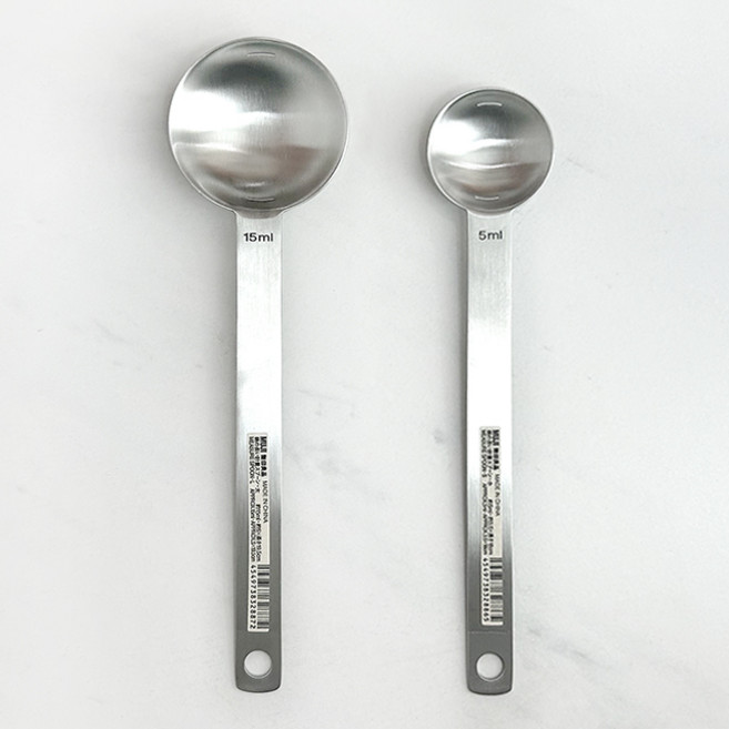 무인양품 무지 스텐 계량스푼, 1개