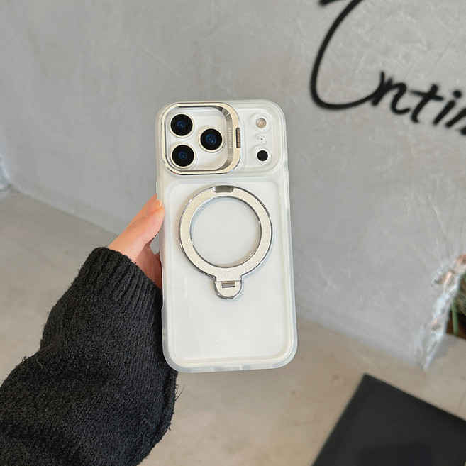 360°旋轉磁吸無線充電隱形雙支架手機殼 防摔保護殼 適用於 iPhone 14 Pro Max